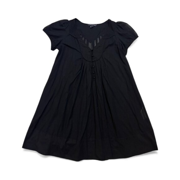 French Connection Black Sheer Casual Dress - Picture 5 of 6